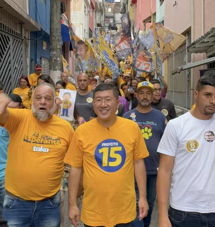 Agenda de Taka Yamauchi reune multidões que evidenciam sua popularidade entre os eleitores em DIADEMA-SP